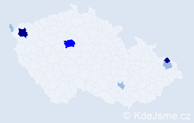 Příjmení: 'Reinholdová', počet výskytů 14 v celé ČR
