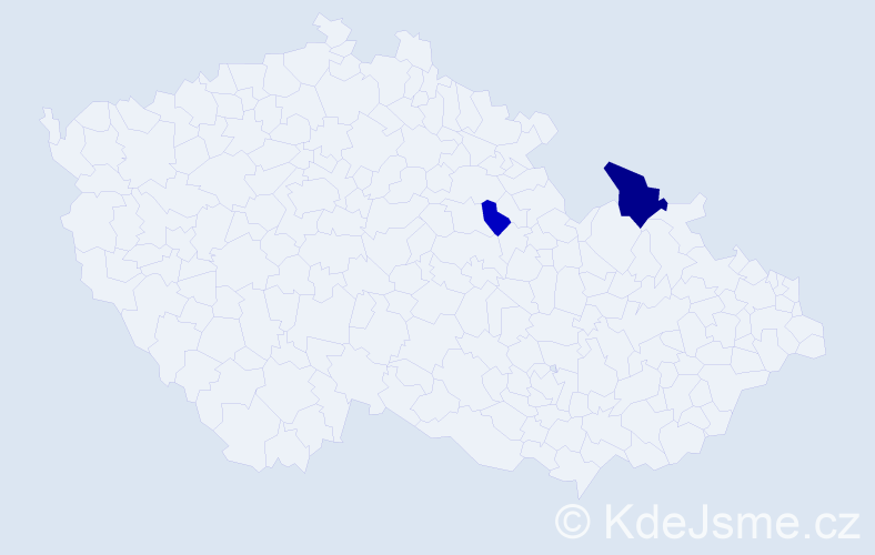 Příjmení: 'Wadel', počet výskytů 11 v celé ČR