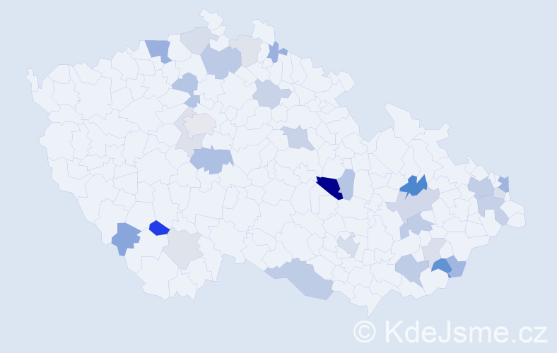 Příjmení: 'Kucková', počet výskytů 60 v celé ČR