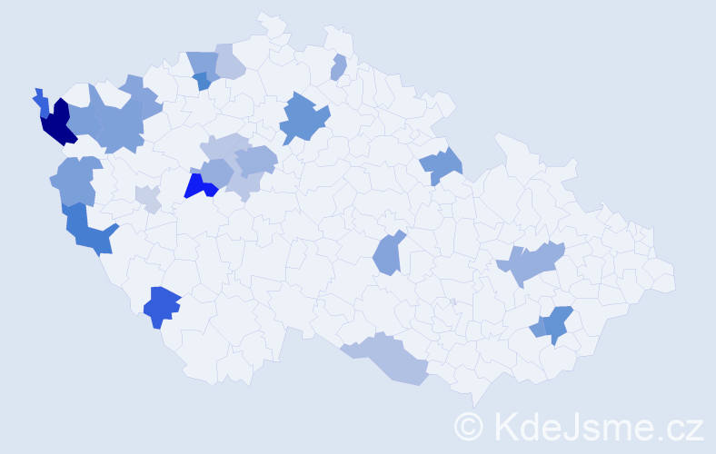 Příjmení: 'Le Minh', počet výskytů 49 v celé ČR