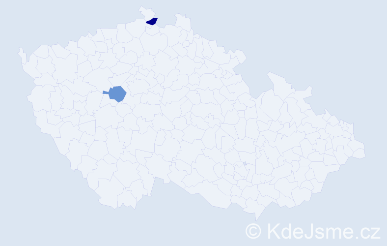 Příjmení: 'Galbo', počet výskytů 2 v celé ČR
