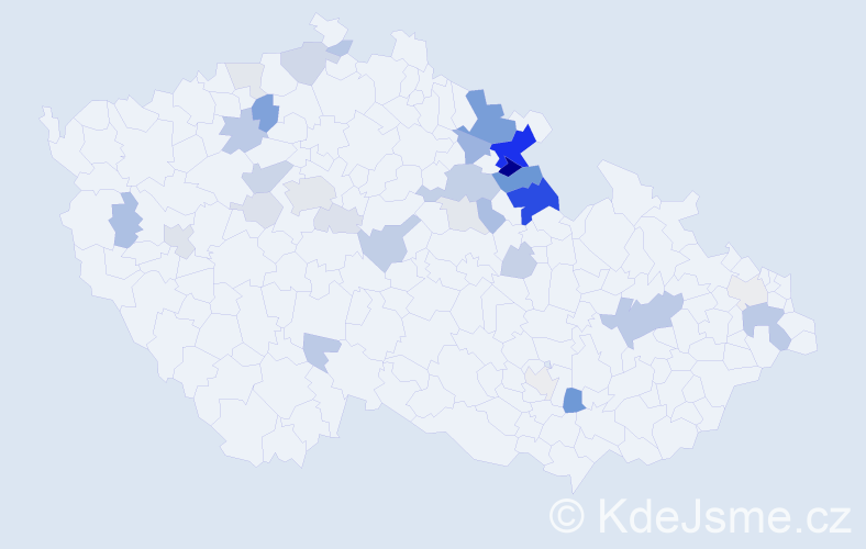 Příjmení: 'Rufferová', počet výskytů 95 v celé ČR
