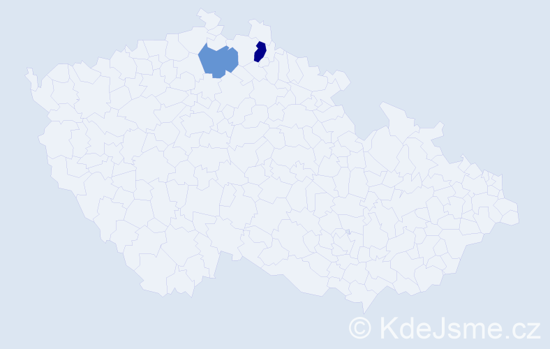 Příjmení: 'Veidl', počet výskytů 3 v celé ČR