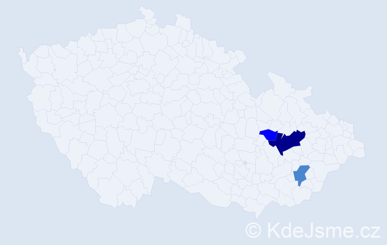 Příjmení: 'Neischl', počet výskytů 6 v celé ČR