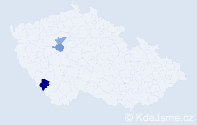 Příjmení: 'Krull', počet výskytů 9 v celé ČR