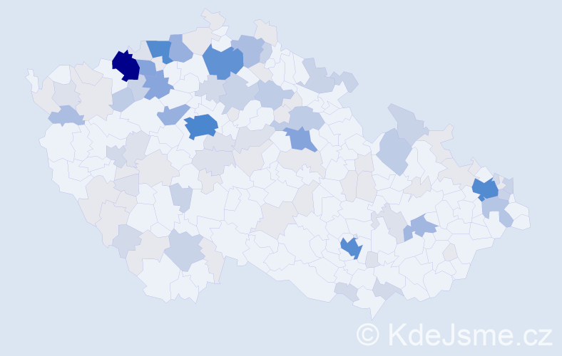 Příjmení: 'Fedáková', počet výskytů 372 v celé ČR
