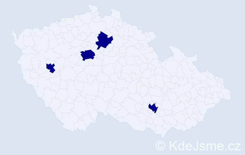Příjmení: 'Roger', počet výskytů 4 v celé ČR