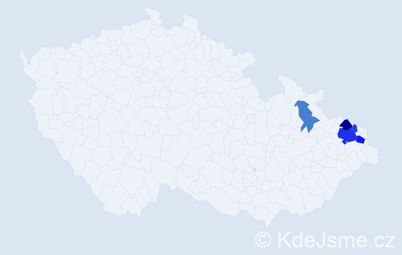 Příjmení: 'Nedabýlková', počet výskytů 14 v celé ČR