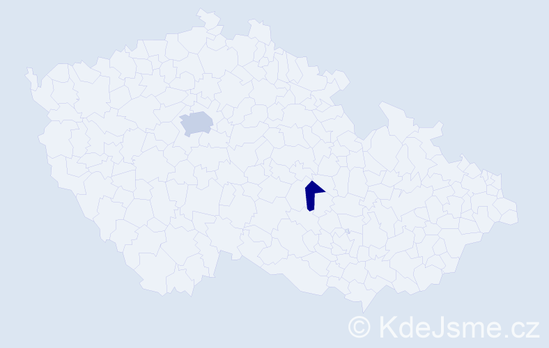 Příjmení: 'Fields', počet výskytů 8 v celé ČR