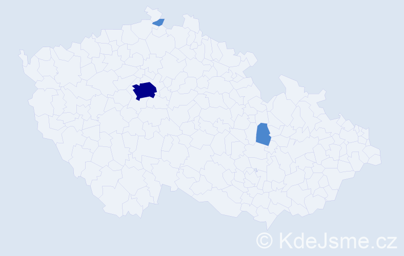 Příjmení: 'Locke', počet výskytů 5 v celé ČR