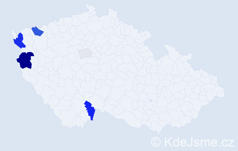Příjmení: '"Dang Phuong"', počet výskytů 7 v celé ČR