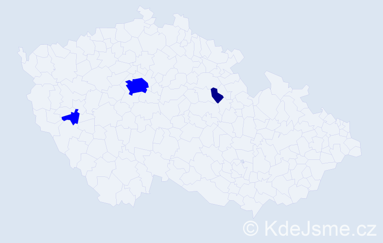 Příjmení: 'Scheffer', počet výskytů 4 v celé ČR