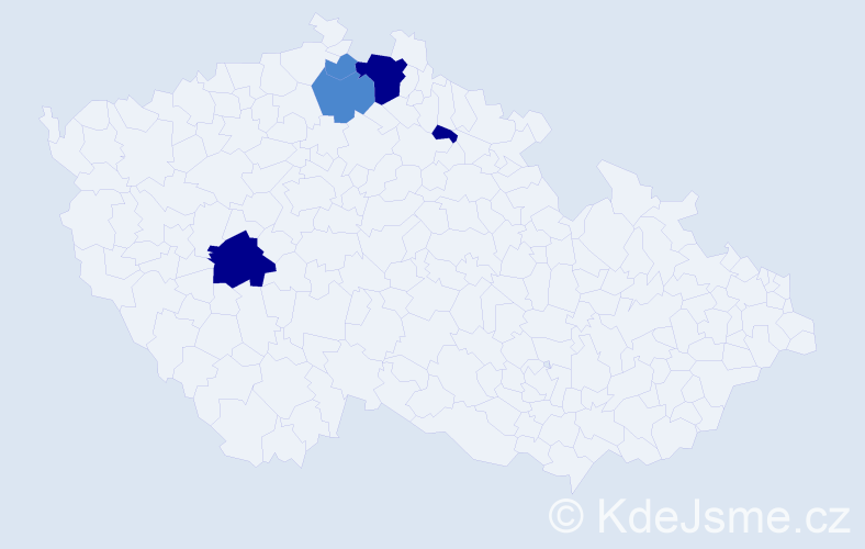 Příjmení: 'Kobrynová', počet výskytů 11 v celé ČR