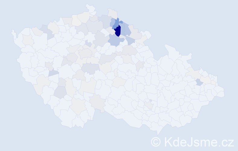 Příjmení: 'Dolenská', počet výskytů 313 v celé ČR