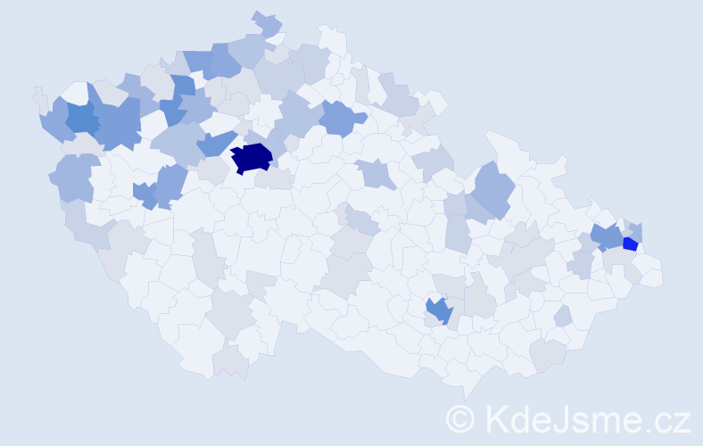 Příjmení: 'Semanová', počet výskytů 235 v celé ČR