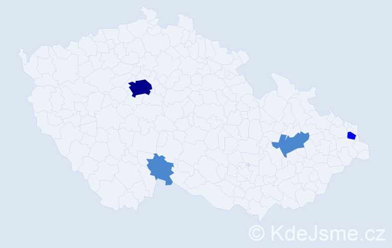 Příjmení: 'Riebová', počet výskytů 7 v celé ČR