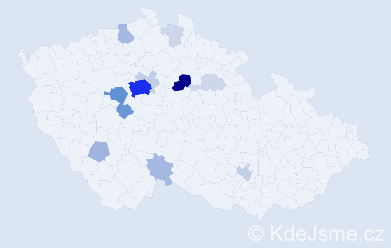 Příjmení: 'Xia', počet výskytů 80 v celé ČR