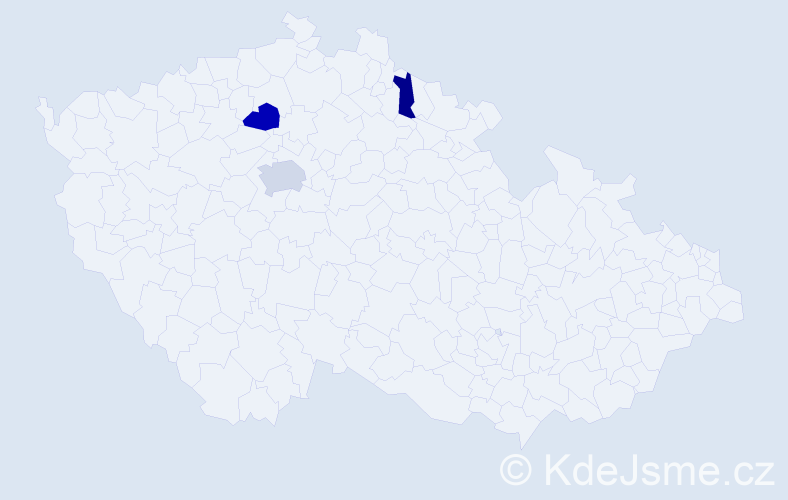 Příjmení: 'Mühlbach', počet výskytů 13 v celé ČR