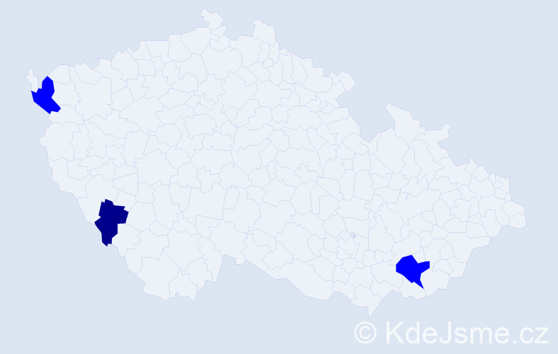 Příjmení: 'Schedlbauer', počet výskytů 4 v celé ČR