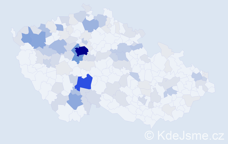 Příjmení: 'Fáberová', počet výskytů 336 v celé ČR