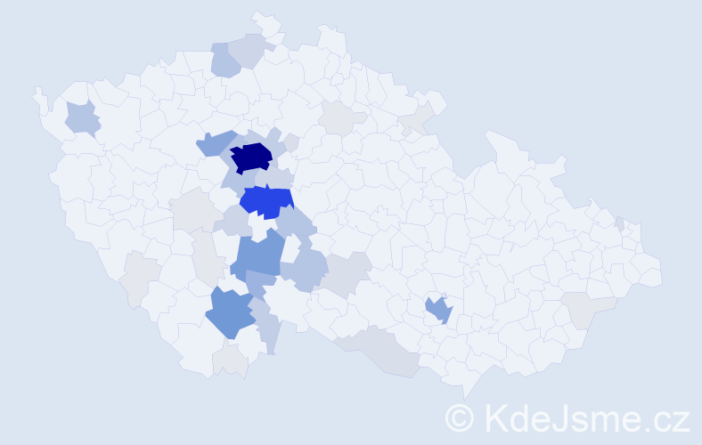Příjmení: 'Sejková', počet výskytů 177 v celé ČR
