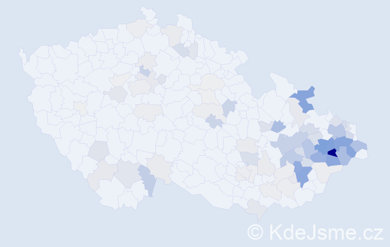 Příjmení: 'Rajnochová', počet výskytů 285 v celé ČR