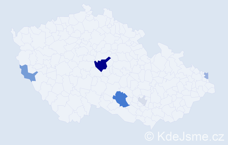 Příjmení: 'Kobylarzová', počet výskytů 10 v celé ČR