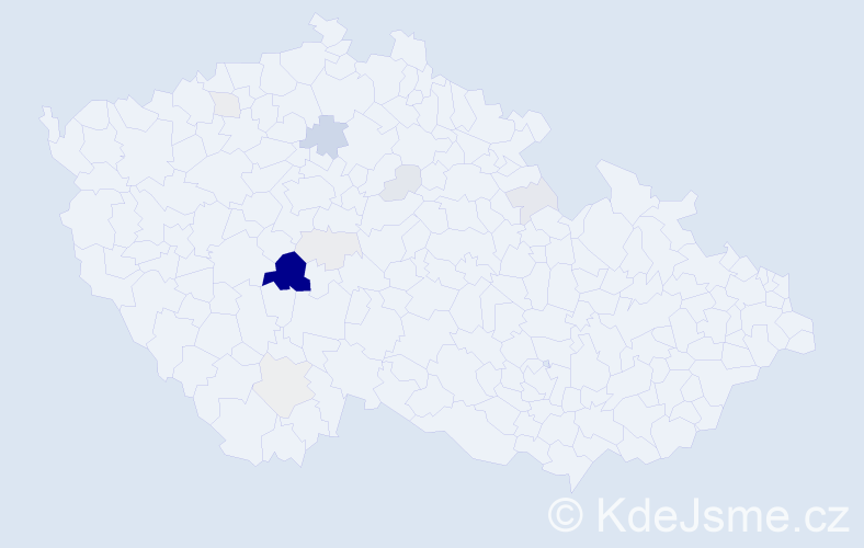 Příjmení: 'Chlastáková', počet výskytů 38 v celé ČR