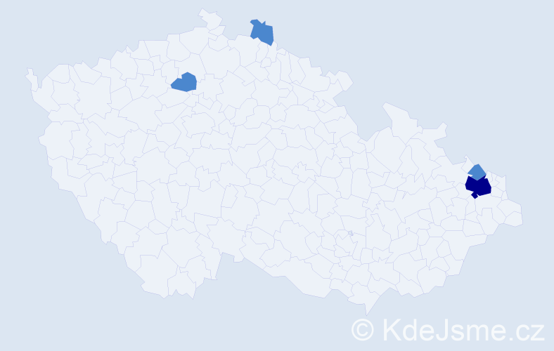 Příjmení: 'Snyder', počet výskytů 6 v celé ČR