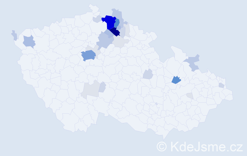 Příjmení: 'Laurin', počet výskytů 127 v celé ČR