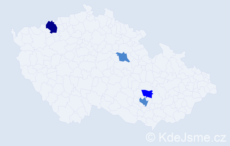 Příjmení: 'Láncošová', počet výskytů 7 v celé ČR