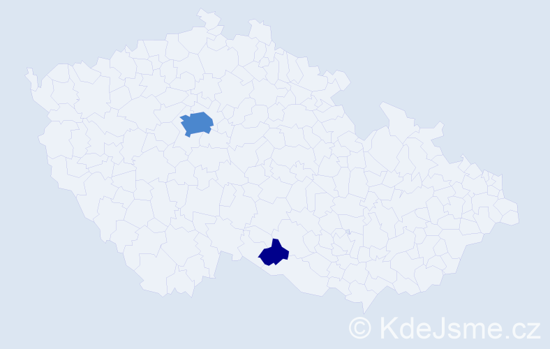 Příjmení: 'Reegenová', počet výskytů 4 v celé ČR