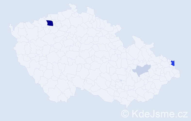 Příjmení: 'Szkorupa', počet výskytů 21 v celé ČR