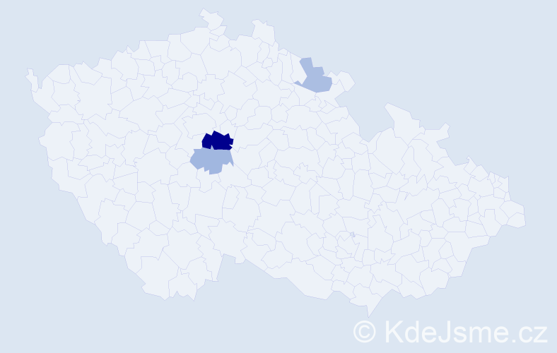 Příjmení: 'Mittasová', počet výskytů 8 v celé ČR