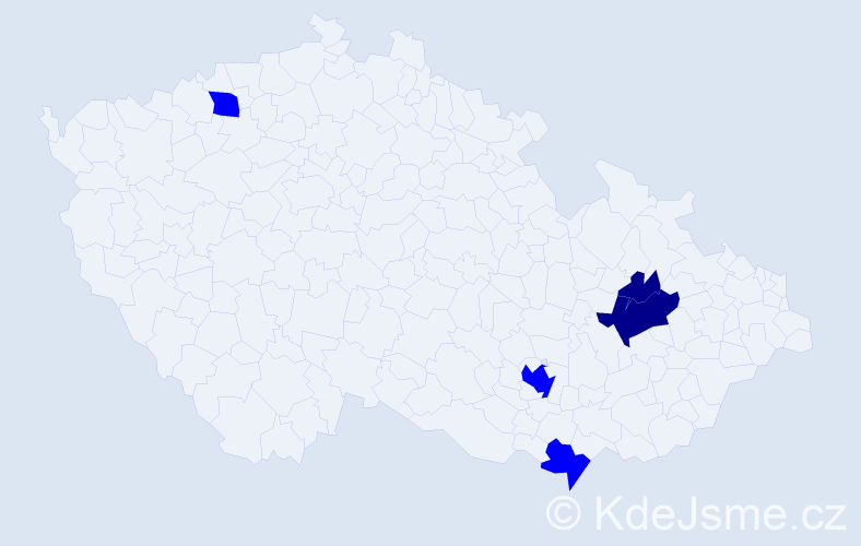 Příjmení: 'Girašková', počet výskytů 7 v celé ČR
