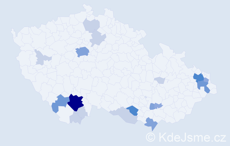 Příjmení: 'Remiáš', počet výskytů 52 v celé ČR