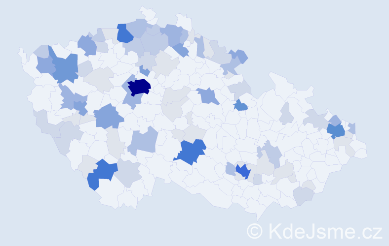 Příjmení: 'Franz', počet výskytů 295 v celé ČR