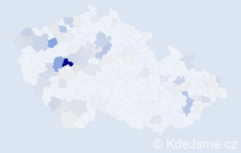 Příjmení: 'Ernest', počet výskytů 319 v celé ČR