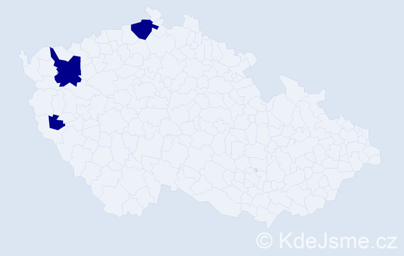 Příjmení: '"Mai The"', počet výskytů 3 v celé ČR