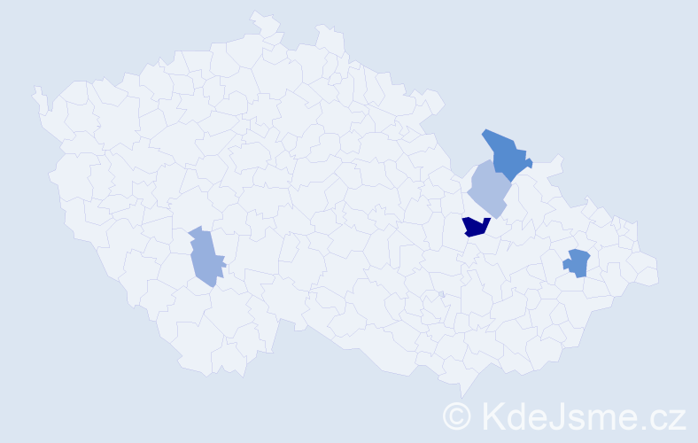 Příjmení: 'Liewehrová', počet výskytů 8 v celé ČR