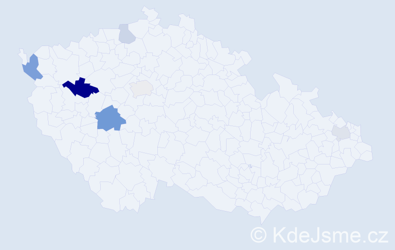 Příjmení: 'Krešová', počet výskytů 11 v celé ČR