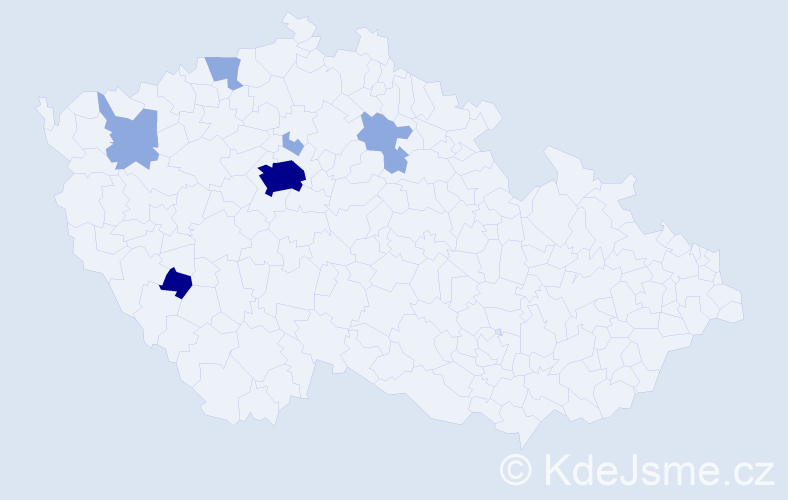 Příjmení: 'Caprata', počet výskytů 15 v celé ČR