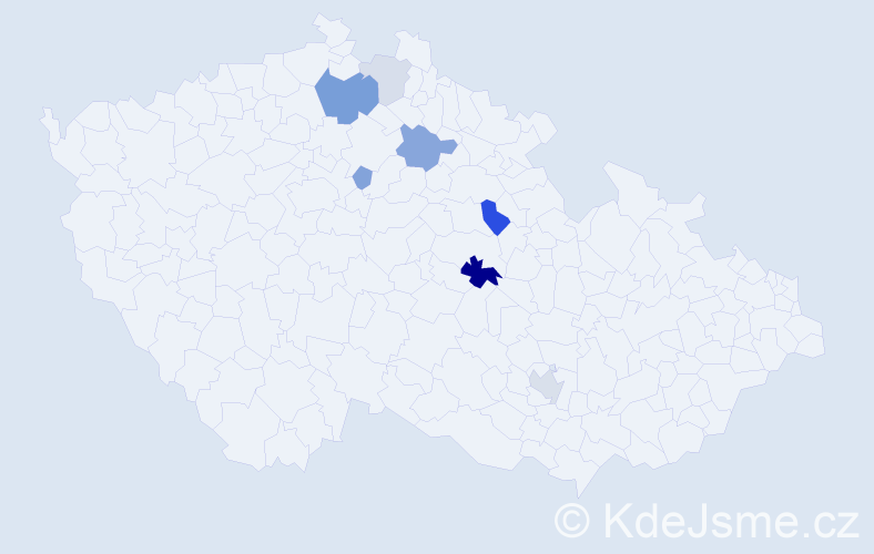 Příjmení: 'Chalupnik', počet výskytů 16 v celé ČR