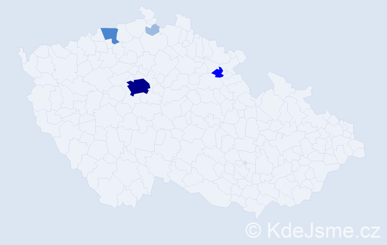Příjmení: 'Asad', počet výskytů 10 v celé ČR