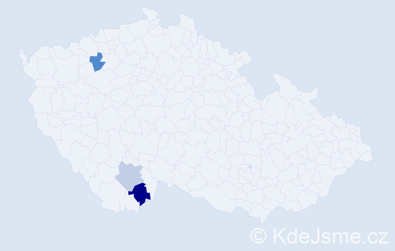 Příjmení: 'Farkotová', počet výskytů 16 v celé ČR