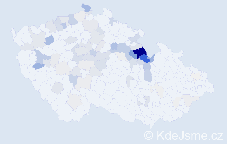 Příjmení: 'Divíšek', počet výskytů 247 v celé ČR