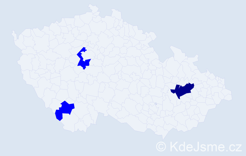 Příjmení: 'Alföldy', počet výskytů 7 v celé ČR