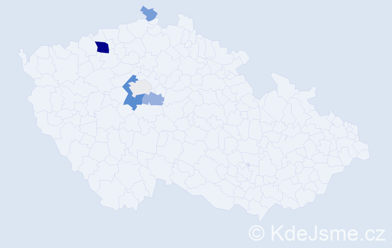Příjmení: 'Kotíšková', počet výskytů 14 v celé ČR