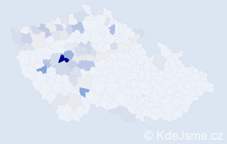 Příjmení: 'Hasman', počet výskytů 205 v celé ČR