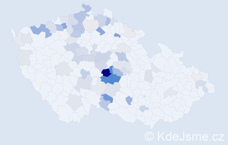 Příjmení: 'Choutková', počet výskytů 239 v celé ČR